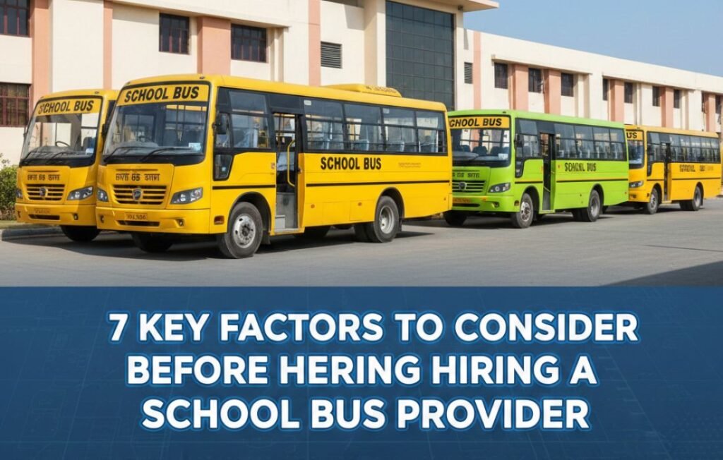 7 Key Factors to Consider Before Hiring a School Bus Provider