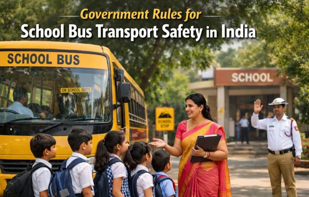What Are the Government Rules for School Bus Transport Safety in India?